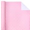 Valentine's Day Wrapping Paper - Mini Roll - 17 Inch X 33 Feet - Sweet Gold Foil Pink Love Heart Design for Valentine's Day, Wedding, Anniversary, Birthday, Baby Shower